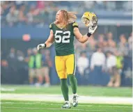  ?? TIM HEITMAN-USA TODAY SPORTS ?? Clay Matthews has been solid so far this season, even though his stats might not reflect it.