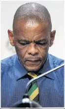  ?? Picture: AFP / GIANLUIGI GUERCIA ?? IN CONTROL: ANC secretary-general Ace Magashule at yesterday’s media briefing