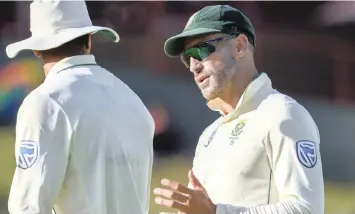  ?? CHRISTIAAN KOTZE ?? FAF DU PLESSIS is giving nothing away ahead of the Second Test against Pakistan, starting at Newlands today. Backpagepi­x | Likely teams for Newlands South Africa: