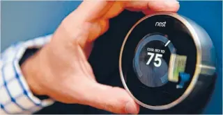  ??  ?? Snapped up: Google has just bought Nest Labs, the maker of internet-connected gadgets.