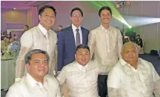  ??  ?? (Standing, clockwise) Cong. Carlo Nograles, Toni Ang, Antonio Garcia, Exec. Sec. Salvador Medialdea, Dennis Uy &amp; Rodney del Rosario