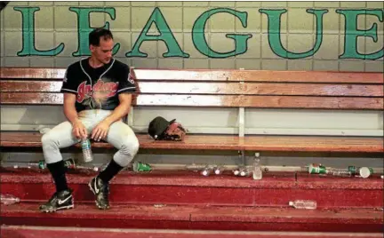  ?? ASSOCIATED PRESS FILE ?? Omar Vizquel after the Indians lost Game 7 of the 1997 World Series to the Marlins.