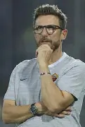  ??  ?? Gialloross­o Di Francesco, 49 anni