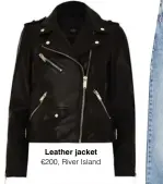  ??  ?? Leather jacket €200, River Island