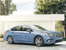  ?? SUBARU CANADA ?? The Subaru Legacy has achieved high scores from the Insurance Institute for Highway Safety 12 years in a row.