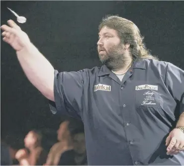  ??  ?? 0 His darts success ‘was one of the worst things that could have happened’ to him, said Andy Fordham (Photo by Christophe­r Lee/getty Images)