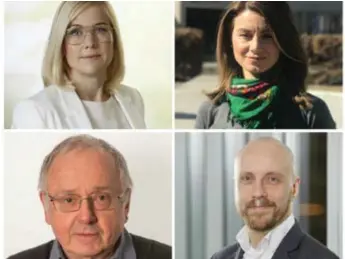  ??  ?? TYCKER OLIKA. Överst till vänster till nederst till höger: Sara Heelge Vikmång (S), Nujin Alacabek (V), Arnold Boström (SD) och Anders Lönroth (MP).