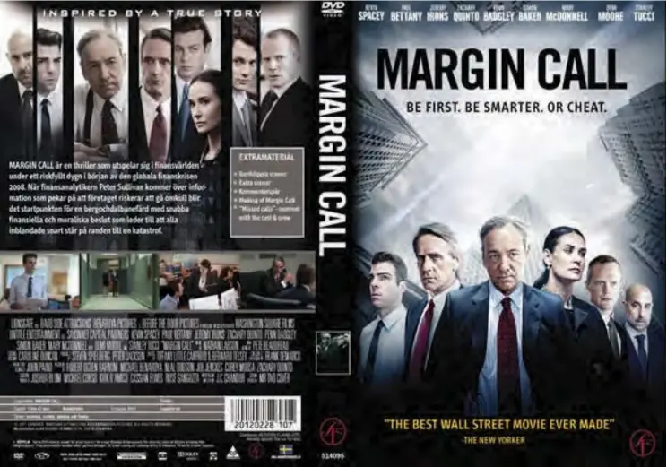  ??  ?? The film “Margin Call” promotiona­l poster.