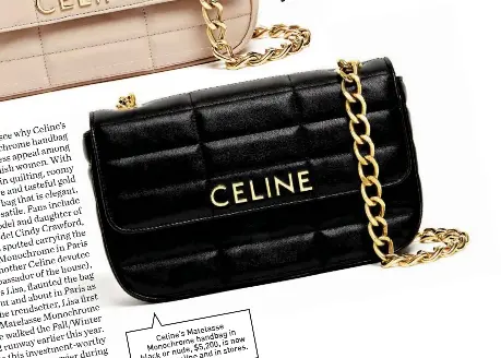 Celine Matelasse Monochrome Handbag - PressReader