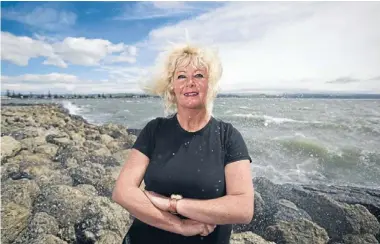  ?? Photo: JOHN COWPLAND/FAIRFAX NZ ?? Save our surf: Marguerite Vujcich, whose survey against a breakwater on Napier’s Westshore Beach has already received several hundred signatures.