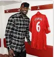  ?? ?? HOME JAMES Lebron takes the tour around Anfield