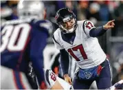 ?? Karen Warren / Houston Chronicle ?? With Brock Osweiler, the Texans had the worst passing game of all playoff teams.