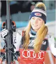  ?? FOTO: DPA ?? Mikaela Shiffrin