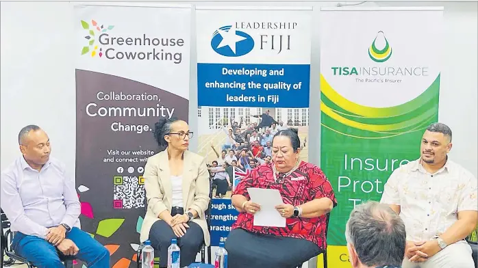  ?? Picture: SUPPLIED ?? Second from left to right: Liz Maki, director of Liz Fitness, Vera Chute, managing director of Value City (SP) Pte Ltd, and Yaco Tabaiwalu, co-owner and managing director of Ah Sam and Tabaiwalu Pte Ltd.