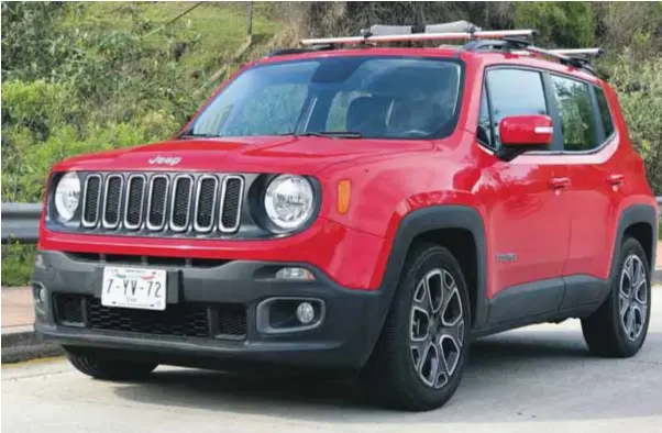  ?? |RITA SEGURA ?? El Jeep Renegade tiene el poder para ser el vehículo familiar y responder a caminos de terracería durante el fin de semana.