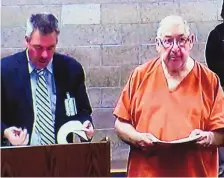  ?? ADOLPHE PIERRE-LOUIS/JOURNAL ?? Former priest Sabine Griego has his first felony appearance in court in March 2019 after being charged in a rape case.