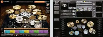  ??  ?? EZDrummer2 or Steven Slate Drums, among others, will help you achieve an impeccable acoustic-style sound