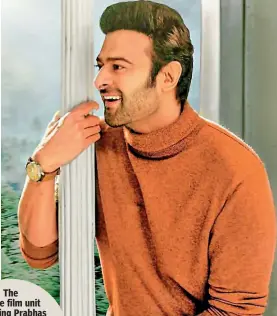  ??  ?? The entire film unit including Prabhas has expressed happiness over the set property equipment being used for the Covid-19 patients by the hospital