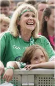  ??  ?? Amanda Tobin and Isobel Tobin O’Donoghue (8) at the Gaelic Grounds in Limerick. Photo: Don Moloney