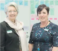  ?? MICHAEL BELL ?? Palliative Care Services director Tricia Engel, with program manager Tammy Thompson, says the health region has adjusted its nursing schedule due to ‘very limited’ coverage on weekends.