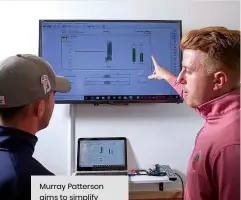  ?? ?? Murray Patterson aims to simplify players’ golf swings