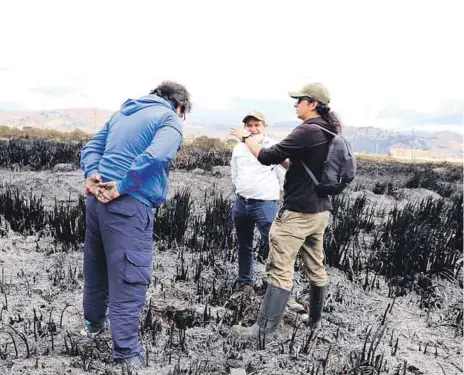  ?? |CORTESÍA ?? El incendio de Tibanica no sólo afecta el medio ambiente del sur de Bogotá, muestra que hay manos criminales con intereses oscuros.