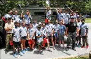  ?? SUBMITTED PHOTO ?? During the fourth annual Junior Police Academy, the youths watched a SWAT demonstrat­ion at the Downingtow­n Police Department.