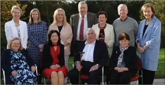  ?? Photo by Domnick Walsh ?? Professor Emeritus of Education at Maynooth John Coolahan (front, centre) at the launch of his latest history on the Irish educationa­l system at the Education Centre in Tralee on Thursday with, back from left, Margaret McCormack, Emer Nelligan, Betty...