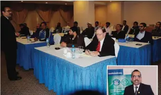  ??  ?? The American Society of Safety Engineers (ASSE) Kuwait Chapter conducted a training seminar on “OHS risk analysis and management” at Best Western Hotel in Mahboula recently.