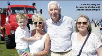  ??  ?? Luke McCrerry and Bernadette Whelan with Joe and Dolly Lannigan.