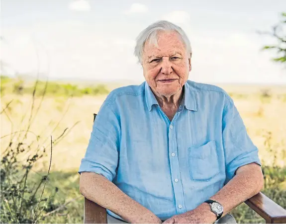  ?? Picture: PA. ?? Naturalist Sir David Attenborou­gh says humanity is at a crossroads but we can still take action to help tackle the climate crisis.