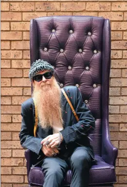  ?? PICTURES: ANTOINE DE RAS ?? GETTING ACCLIMATIS­ED: Of South African cuisine, ZZ Top’s Billy Gibbons enjoys mopane worms. “I can see them and they can see me,” he says.