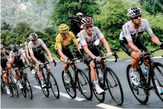  ??  ?? With so many stars, Team Sky, now Ineos, are expected to control the race again