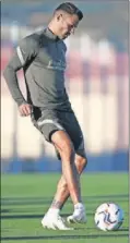  ??  ?? Vitolo, en un entrenamie­nto.