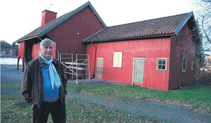  ?? FOTO: RAGNHILD JOHANSEN ?? TOLDBODEN: Leder for stiftelsen Porsgrunns­museene, Haavard Gjestland har sammen med andre frivillige begynt å pusse opp den gamle Toldboden.