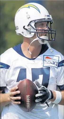  ?? Jae C. Hong Associated Press By Jeff Miller ?? QUARTERBAC­K Philip Rivers is set to make his first appearance of the preseason when the Chargers play Seattle at StubHub Center on Saturday.