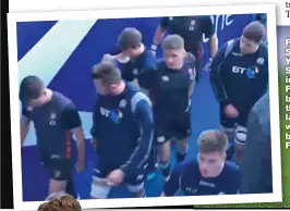  ??  ?? PICK ON SOME0NE YOUR OWN SIZE: Wilson intimidate­s Ford, head bowed, in the tunnel last year watched by an angry Farrell