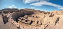  ?? ROBERTO E. ROSALES/JOURNAL ?? The Pueblo Bonito ruins are the centerpiec­e of the Chaco Culture National Historical Park in northwest New Mexico.