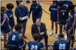  ?? THE MORNING JOURNAL FILE ?? John Rositano leads the huddle during a Lorain boys game this past season.