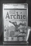  ?? DONNA MCWILLIAM / AP FILE (2009) ?? The No. 1 issue of the Archie comic book, issued in 1942, is seen at Heritage Galleries in Dallas.