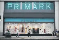  ??  ?? Fashion retailer Primark warned trading had been challening during November but profits were up.