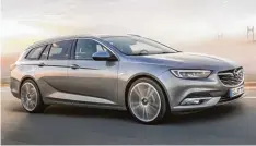  ?? Foto: Adam Opel AG, Axel Wierdemann, dpa ?? Heute, wo Opel vor dem Verkauf steht: Der neue Insignia Sports Tourer ist schick und hat viel Platz.