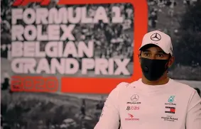  ?? LAPRESSE ?? Leader Lewis Hamilton, 35 anni, ha vinto a Spa nel 2010 (McLaren), 2015 e 2017 (Mercedes)