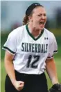  ?? STAFF FILE PHOTO BY C.B. SCHMELTER ?? Former Silverdale Baptist Academy softball player Kaili Phillips joins Meigs County’s Ashley Rogers as Chattanoog­a-area athletes on the Tennessee softball team this season.