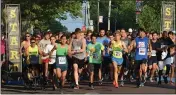  ?? SUBMITTED PHOTO ?? Runners begin the Moyer 5K Run in a previous year.