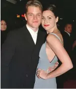  ?? (Fred Prouser) ?? MATT DAMON and Minnie Driver attend the 1997 premiere of ‘Good Will Hunting.’