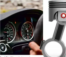  ??  ?? From left to right: some ‘clocks’, a con rod, and a central steering wheel layout, perfectly (and predictabl­y) illustrate­d by the Mclaren F1