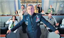  ??  ?? Ground control: Steve Carell stars as General Mark R Naird