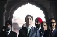  ?? SEAN KILPATRICK / THE CANADIAN PRESS ?? Prime Minister Justin Trudeau will try to put unsuccessf­ul trips to India and China behind him when he heads to internatio­nal summits this week.