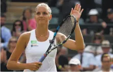  ?? Kirsty Wiggleswor­th / Associated Press ?? Even though Karolina Pliskova lost in the second round at Wimbledon, she will become No. 1 in the WTA rankings.